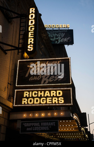 Broadway Theater Marquee, NYC Stock Photo