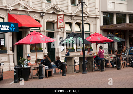 New Zealand South Island Nelson, downtown street scene. Stock Photo