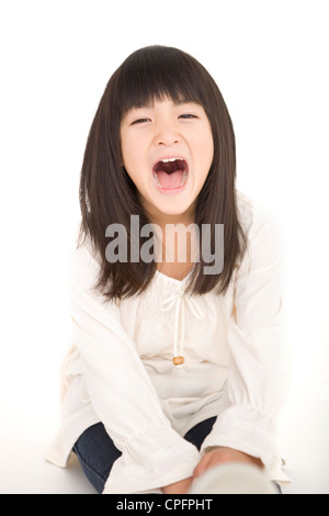 Girl laughing Stock Photo