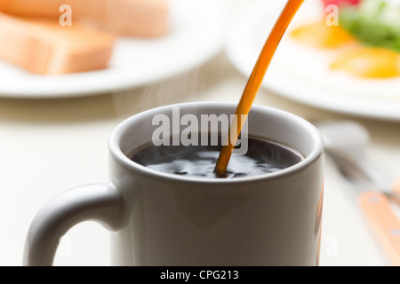 Cup Of Black Coffee Or Tea Stock Photo