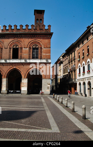 Italy, Lombardy,  Cremona, Piazza del Comune Square,  City Hall Stock Photo