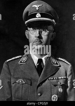 Himmler, Heinrich, 7.10.1900 - 23.5.1945, German politician, Reichsfuehrer-SS 6.1.1929 - 24.4.1945, Chief of the German Police 17.6.1936 - 24.4.1945, portrait, supplement to 'Voelkischer Beobachter',1940, Stock Photo