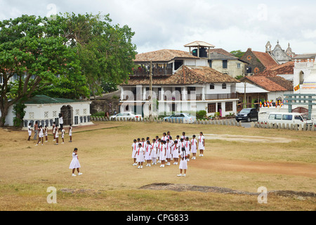 Schoolchildren, Galle, Sri Lanka, Asia Stock Photo