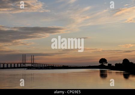 Øresund Bridge between Sweden and Denmark Stock Photo