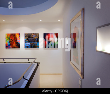 ARCHITECTURE:  Contemporary Gallery Display  (Germany/Bad Toelz) Stock Photo