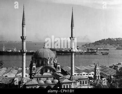 geography/travel, Turkey, cities, Istanbul, buildings, city views / cityscapes, view on Bosporus, Golden Horn and the quarter Chalcedon, 1960s, Additional-Rights-Clearences-Not Available Stock Photo