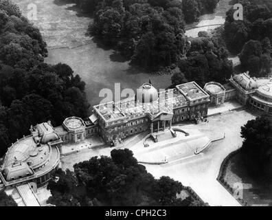 geography / travel, Belgium, Brussels, castles, Laken Castle, aerial view, 1950s, Additional-Rights-Clearences-Not Available Stock Photo