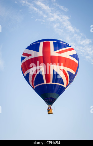 Union Jack hot air balloon Bristol International Balloon Festival 2007 Bristol England UK Stock Photo