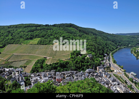 Bernkastel, Germany, Europe, circle, ring, Moselle, Palatinate, Rhineland, town, Traben, Trarbach, wine, wine cultivation, wine- Stock Photo