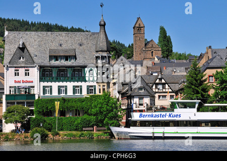 Bellevue, Bernkastel, Germany, Europe, hotel, Jugendstil, art nouveau, circle, ring, Moselle, Palatinate, Rhineland, romanticism Stock Photo