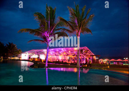 party tent for the The Americas Summit on the Mayan Riviera in Cancun, Mexico Stock Photo