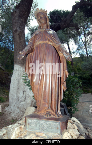 Bronze monument Virgin Mary of Ephesus (Efes), Turkey, Western Asia Stock Photo