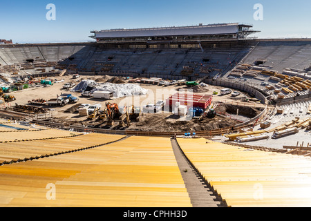 Memorial Stadium at California State University Berkeley being Rehabilitated in the spring of 2012 Stock Photo