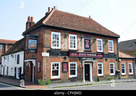 The Jolly Farmer Pub, The Hythe, Egham, Surrey, England, United Kingdom Stock Photo