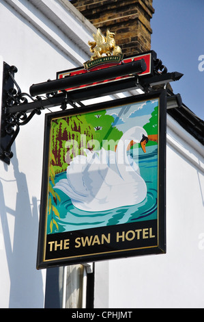 The Swan Hotel, The Hythe, Egham, Surrey, England, United Kingdom Stock Photo