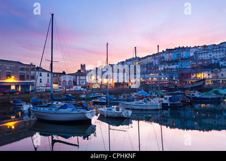 The fishing harbour at Brixham Devon England UK Stock Photo