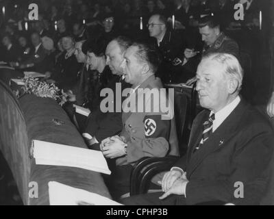 Joseph Goebbels during a premiere in a cinema, 1941 Stock Photo