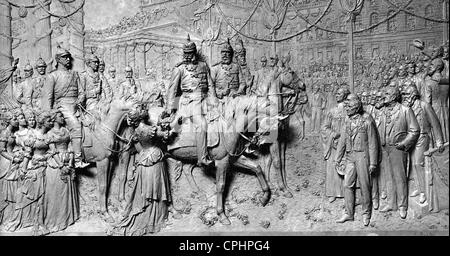 Emperor Wilhelm Monument in Potsdam, 1916 Stock Photo