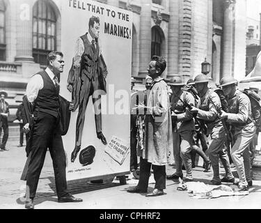 Anti-German Propaganda Poster in the USA, 1918 Stock Photo