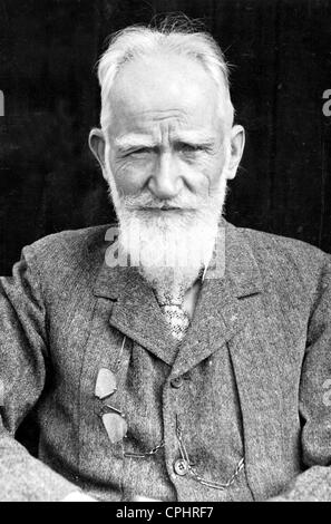 George Bernard Shaw (1856-1950) Irish playwright music & literary critic. In 1925 Shaw was awarded the Nobel Prize in Literature Stock Photo