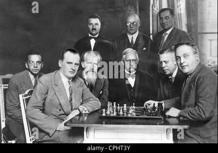 Capablanca vs Alekhine 1914 Stock Photo - Alamy