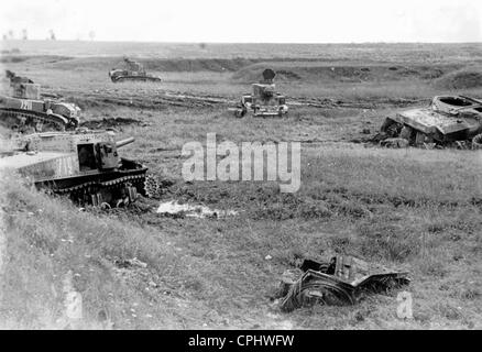 American produced Russian tanks, 1942 Stock Photo