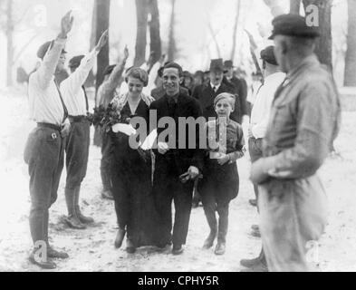 Joseph Goebbels marries Magda Quandt 1931 Stock Photo