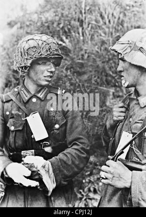 German wounded on the Eastern front, 1943 Stock Photo