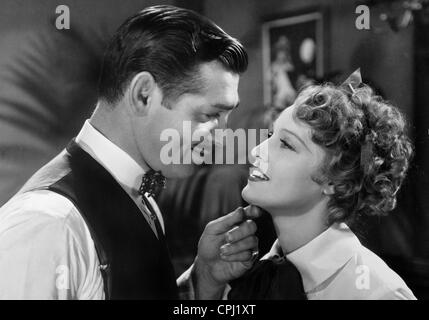 lark Gable and Jeanette MacDonald in 'San Francisco', 1936 Stock Photo