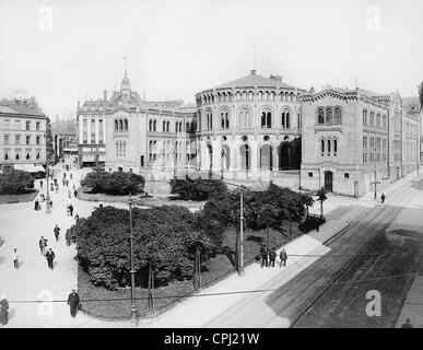 Storting building in Oslo, 1904 Stock Photo