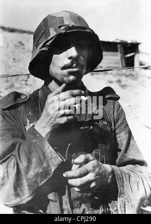 Spanish volunteer at the eastern Front, 1942 Stock Photo