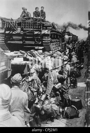 German supply train at the Eastern Front, 1915 Stock Photo - Alamy