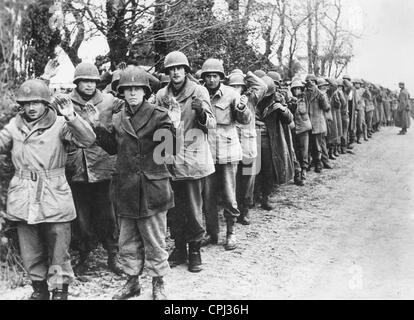 American prisoners of war during the Ardennes Offensive, 1944 Stock ...