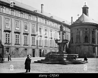 The bailey of Hradcany in Prague, 1936 Stock Photo