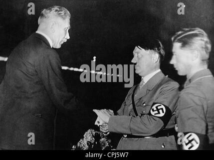 Franz von Papen and Adolf Hitler, 1933 Stock Photo