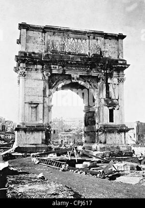 Titus Arch in Rome, 1908 Stock Photo