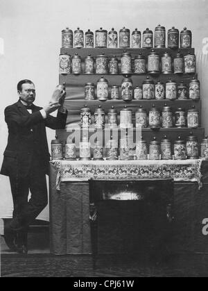 Exhibition of Hohenzollern beer mugs in the Royal Academy of the Arts Stock Photo