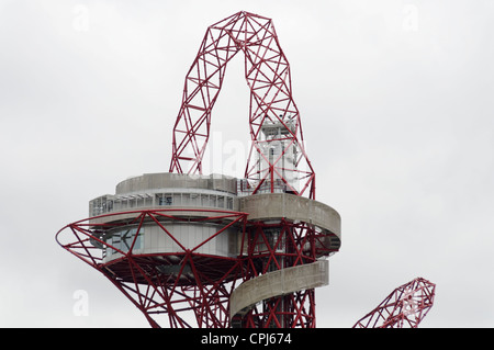 LONDON, UK - MAY 14, 2012: The ArcelorMittal Orbit in the London 2012 Olympic Park. Stock Photo