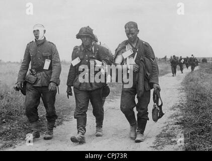 Wounded German soldiers, 1943 Stock Photo