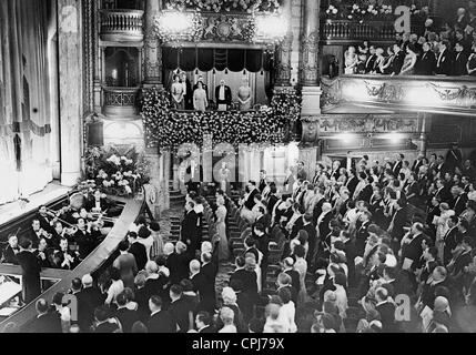 King George V and the Queen in the Palladium in London, 1933