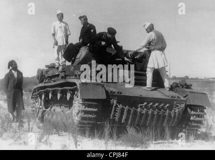 Panzer IV of the Africa Corps during the advance in Cyrenaica, 1941 Stock Photo