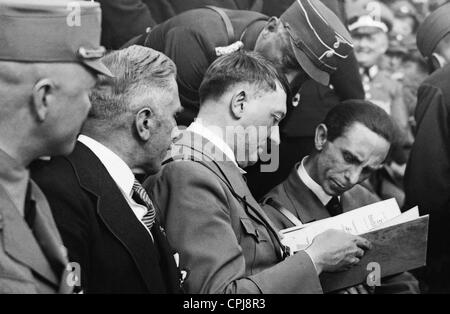 Franz von Papen, Adolf Hitler, Joseph Goebbels, 1933 Stock Photo