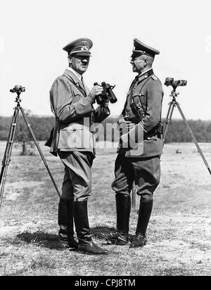 Adolf Hitler with Walther von Brauchitsch, 1938 Stock Photo