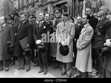 Adolf Hitler and Joseph Goebbels during shootings in Babelsberg, 1939 ...