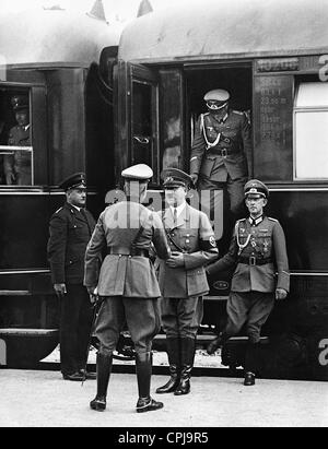 Walther von Brauchitsch, Adolf Hitler and Rudolf Schmundt, 1938 Stock Photo