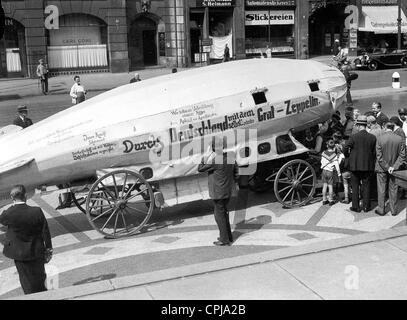 The model of the airship 'Graf Zeppelin' LZ 127 , 1934 Stock Photo