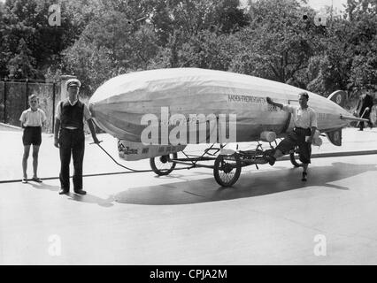 The model of the airship 'Graf Zeppelin' LZ 127 , 1934 Stock Photo