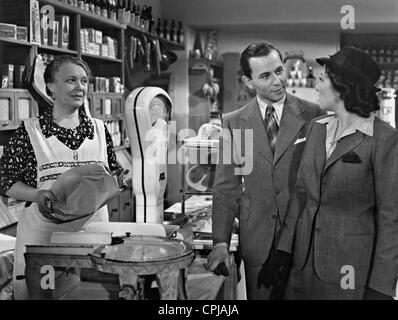 Leonie Duval, Joachim Gottschalk and Brigitte Horney in 'Eine Frau wie Du', 1939 Stock Photo