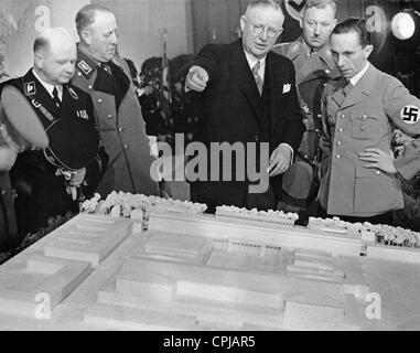 Joseph Goebbels, Viktor Lutze, Ludwig Klitzsch, Loeffelholz, Lehnich, 1938 Stock Photo