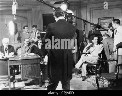 Joseph Goebbels during the shooting of 'Linen for Ireland', 1939 Stock Photo
